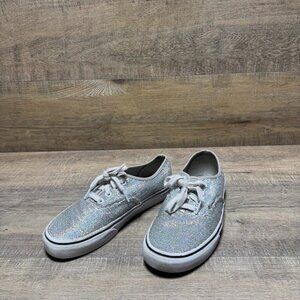 Vans Silver Glitter Sneakers Women's Size 7.5